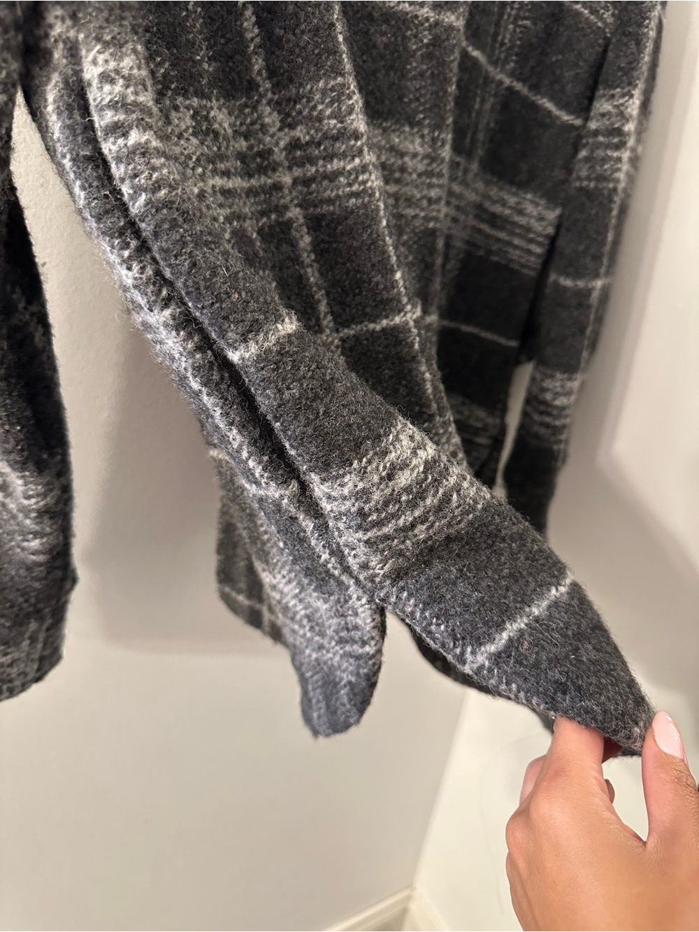 NWT Banana Republic plaid wool blend fall oversized shacket xxs petite - Picture 5 of 6